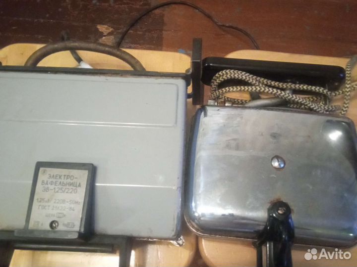 Большая тяжёлая вафельница СССР