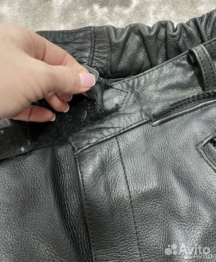 Мотоштаны кожаные
