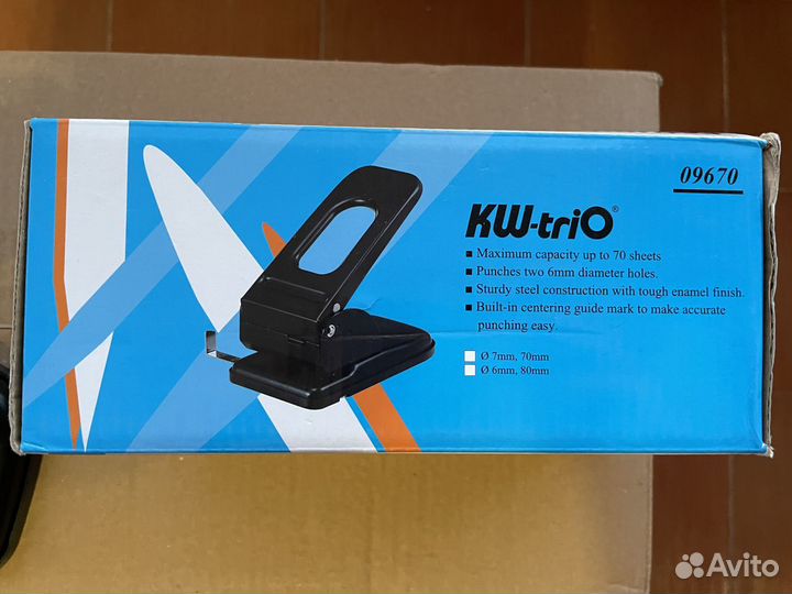 Дырокол 9670 KW-trio Heavy 2-Hole Duty Punch