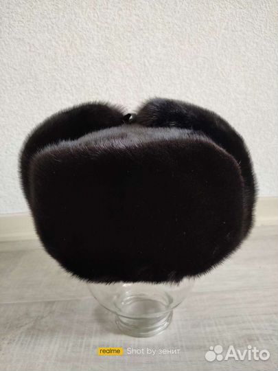 Норковая шапка мужская ушанка