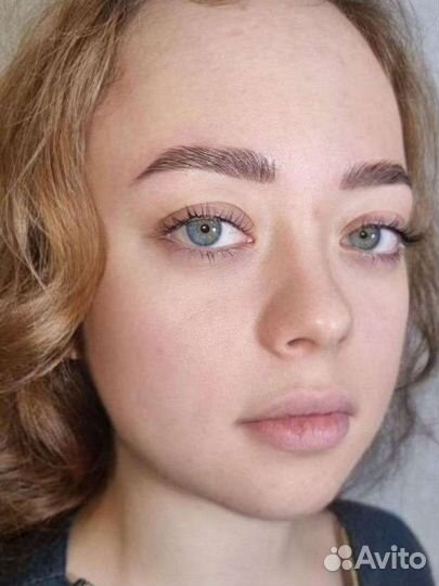 Ламинирование ресниц, оформление бровей