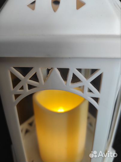 Фонарь декоративный большой на батарейках