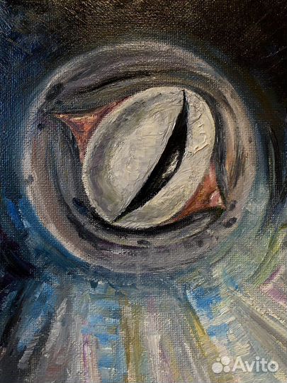 Картина маслом «Око». 35 на 50