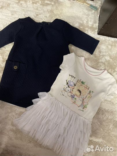 Пакет фирменных вещей на девочку 80-86