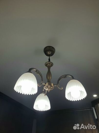 Люстра, латунь, Германия