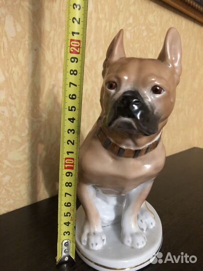 Фарфор Бульдог статуэтка