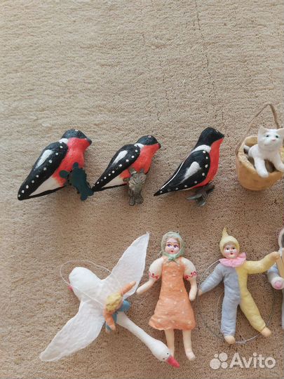 Ватные елочные игрушки как в СССР