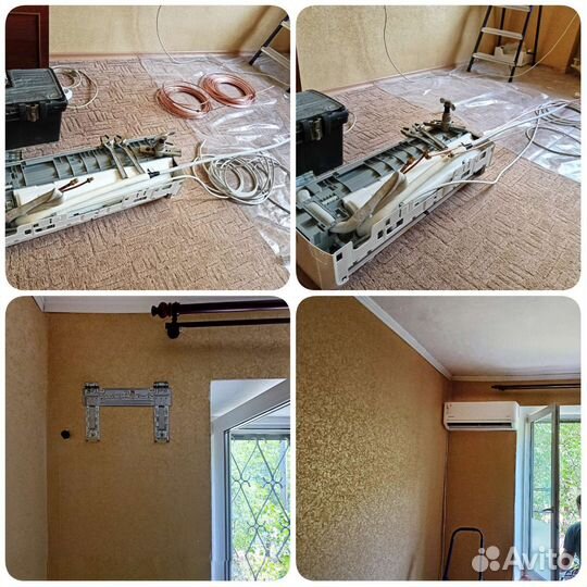 Монтаж сплит-систем, демонтаж, тех. обслуживани