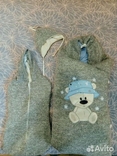 Конверт на выписку для мальчика весна летний