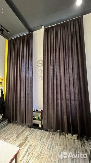 Шторы 3,85м/2,88м. Графит