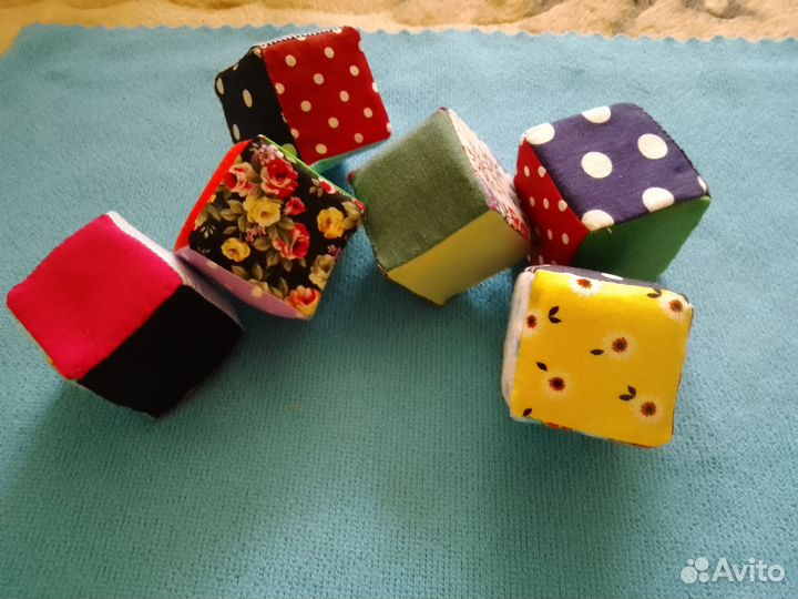 Кубики тканевые,мягкие