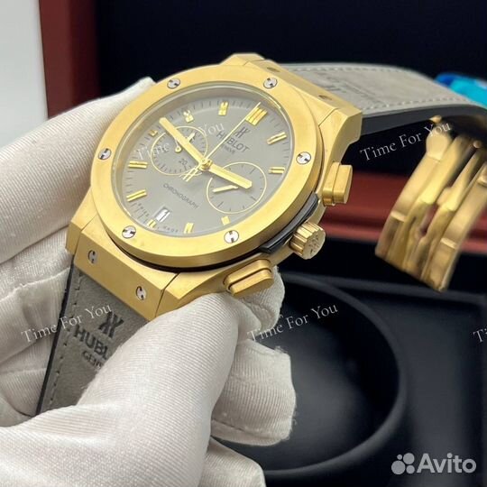 Роскошные серые часы Hublot с японским механизмом