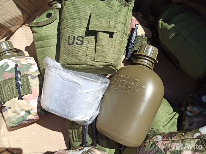 Фляжка армейская с котелком США USA