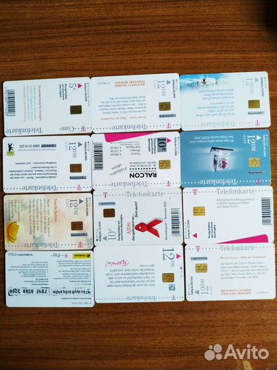 Телефонные карточки, таксофона Европа и Германия