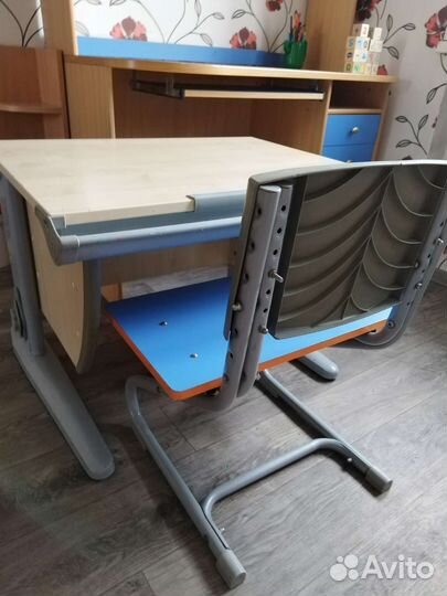 Детская растущая парта (стол) со стулом