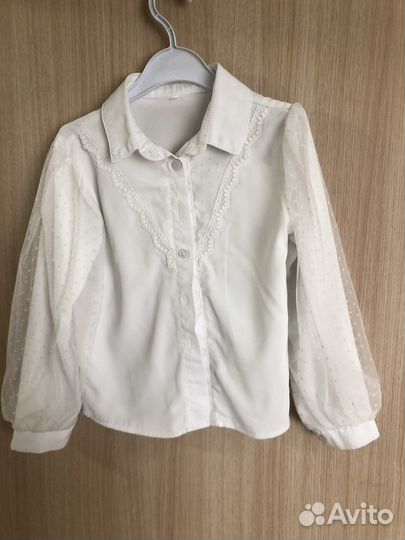 Школьная блузка 122-128