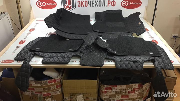 3D Коврики Audi Салон Багажник из Экокожи