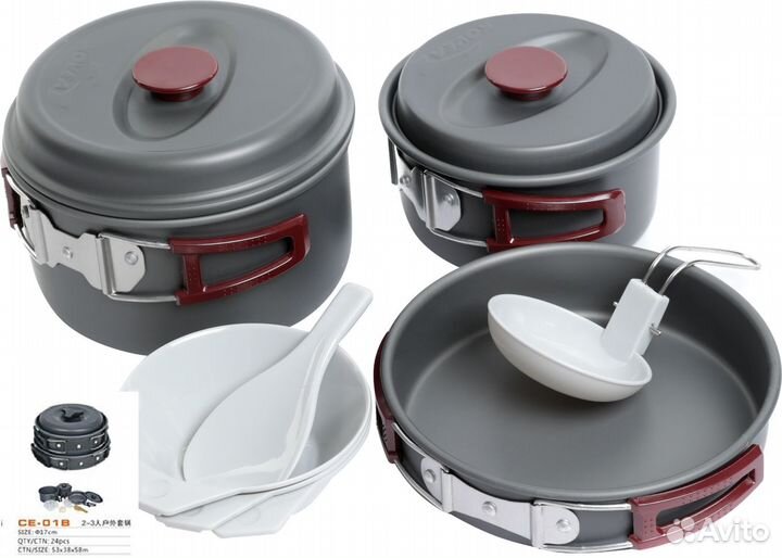 Набор походных кастрюль CE-01B 17cm