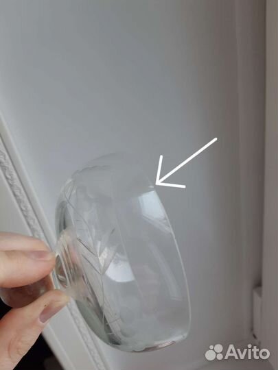 Хрустальная сахарница с крышкой