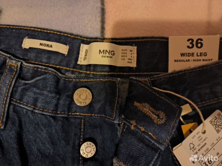 Джинсы mango nora 36 новые