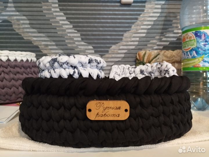 Корзина для хранения, трикотажная корзинка