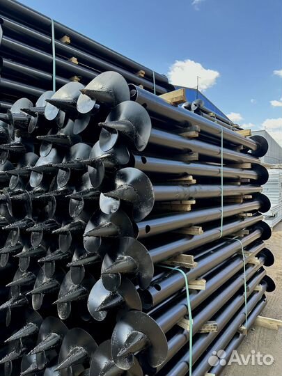 Монтаж винтовых свай