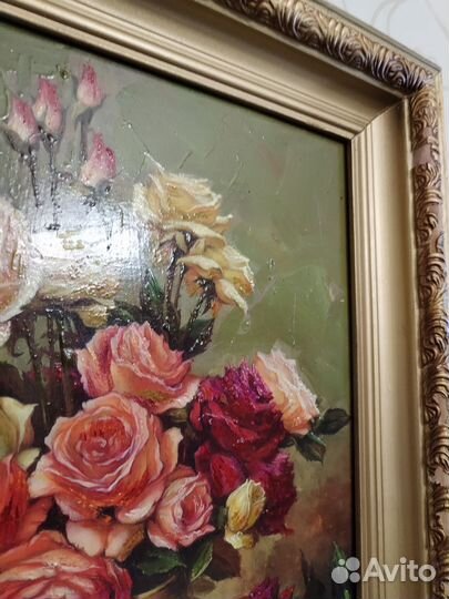 Картина маслом цветы