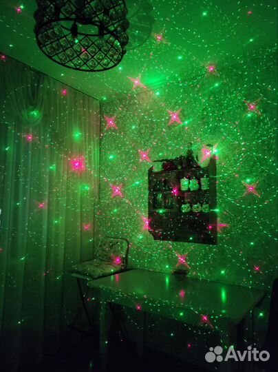 Лазерный проектор, светомузыка