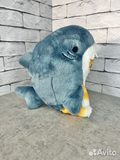 Котик - акула мягкая игрушка 20 см (новая)