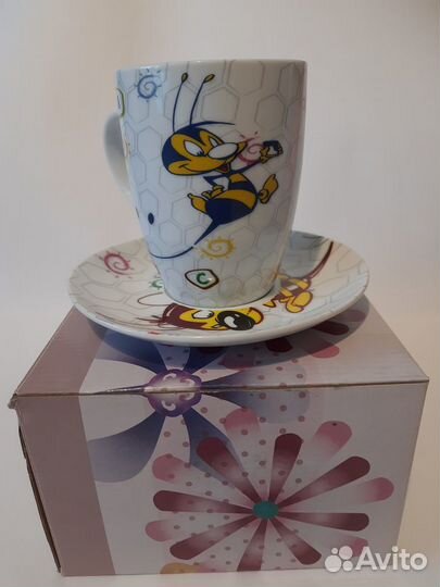 Чайная пара, чашка + блюдце 