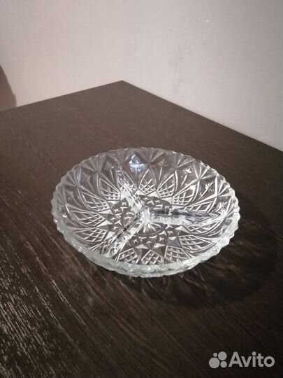 Блюдо-менажница deli glassware,новое