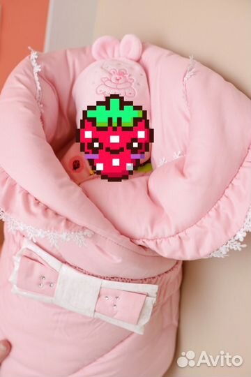 Конверт(одеяло) для девочки+шапочка