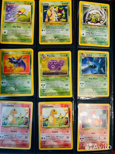 Pokemon tcg карточки base set fosil jungle base se