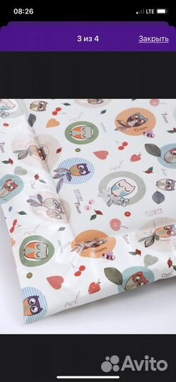 Матрас для пеленального столика водонепроницаемый