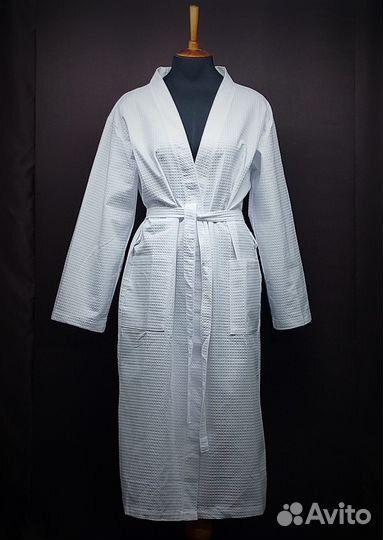 Халат махровый, вафельный