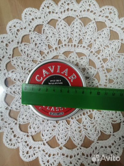 Банка от черной икры жестяная железная