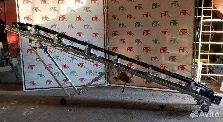 Конвейер роликовый для песка, угля, щебня