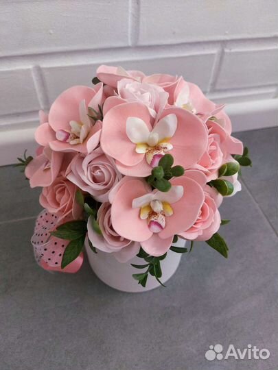 Мыльные букеты, букеты из мыла