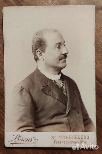 Старинное фото Антонио Котоньи 19 век