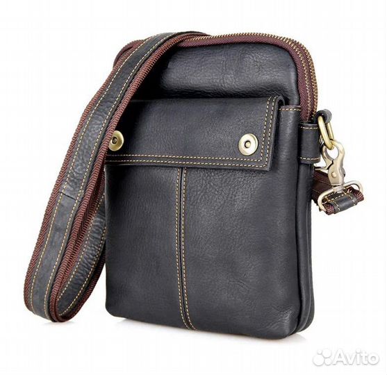Сумка планшет мужская кожаная