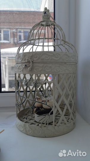 Клетка для птиц декоративная