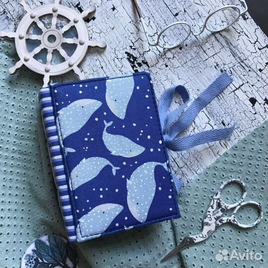 Блокнот ручной работы «Морской». Скрапбукинг