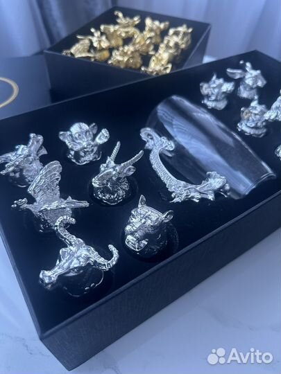 Рюмки стопки перевертыши с кувшином