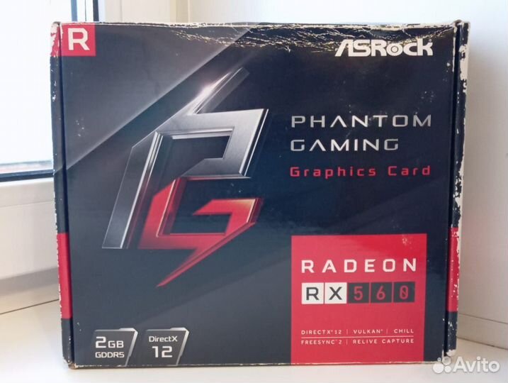 Видеокарта rx560 2gb