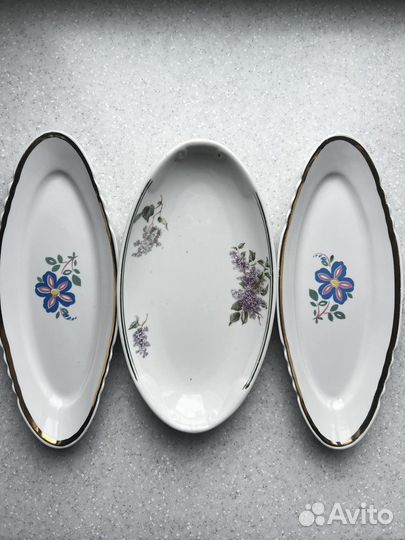 Селедочница Дулево 1934 год и 1968 год