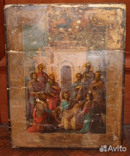 Икона Девять мучеников Кизических