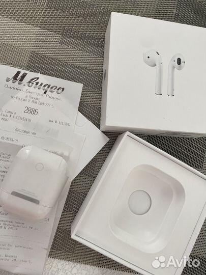 Беспроводные наушники apple airpods
