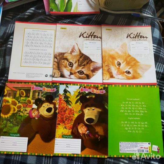 Тетради в широкую линейку и клетка 12 л