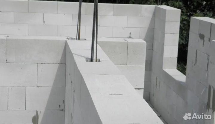 Блок газобетонный D 500 600/300/100 мм