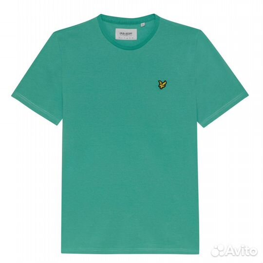 Футболка мужская бирюзового цвета Lyle & Scott